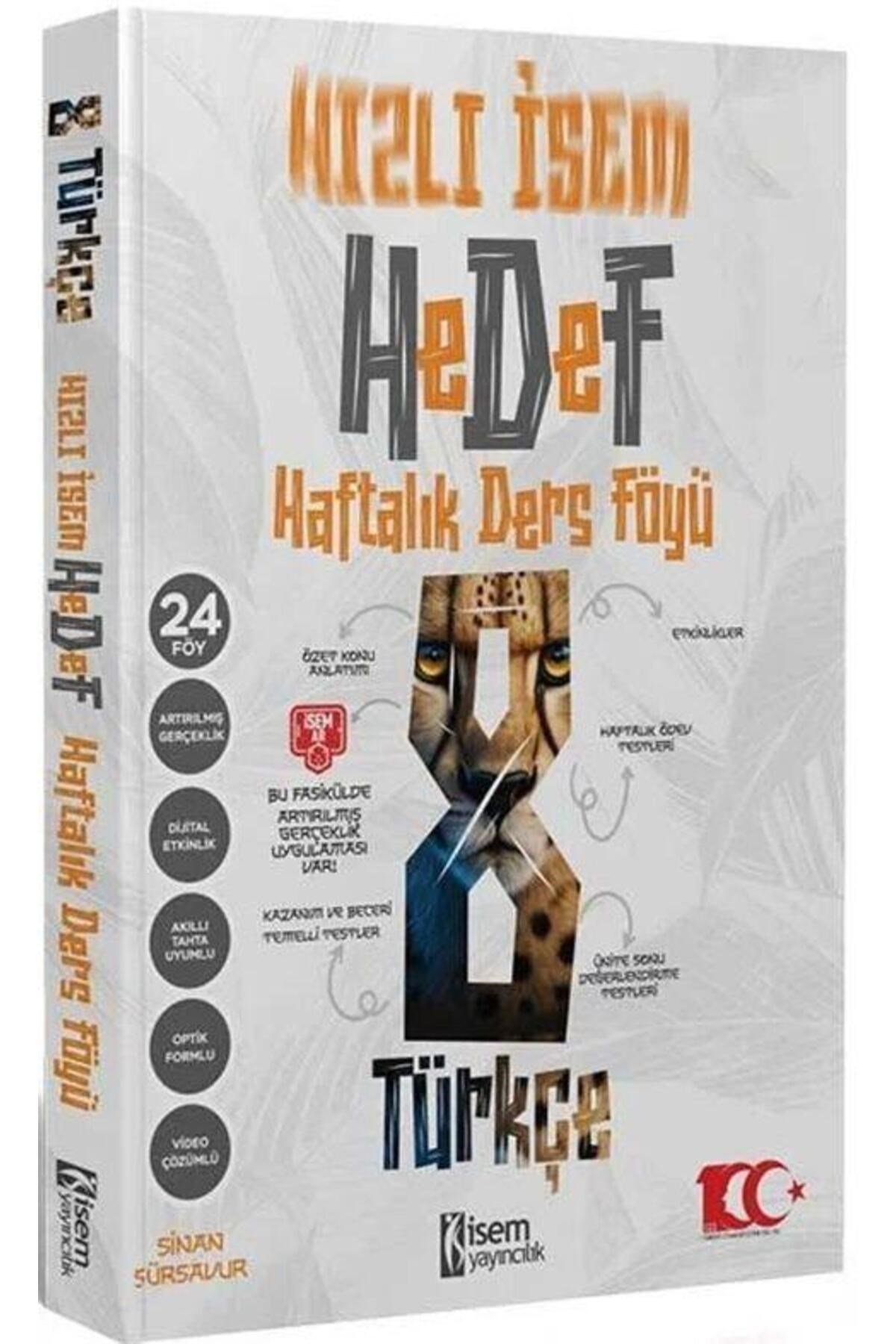 8. Sınıf Hızlı İsem Türkçe Hedef Haftalık Ders Föyü İsem Yayınları
