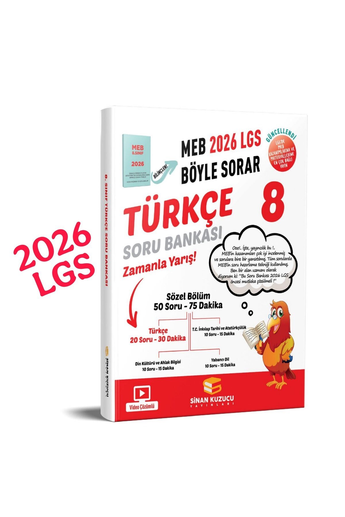 8. Sınıf 2026 Lgs Meb Böyle Sorar TÜRKÇE Soru Bankası Video Çözümlü