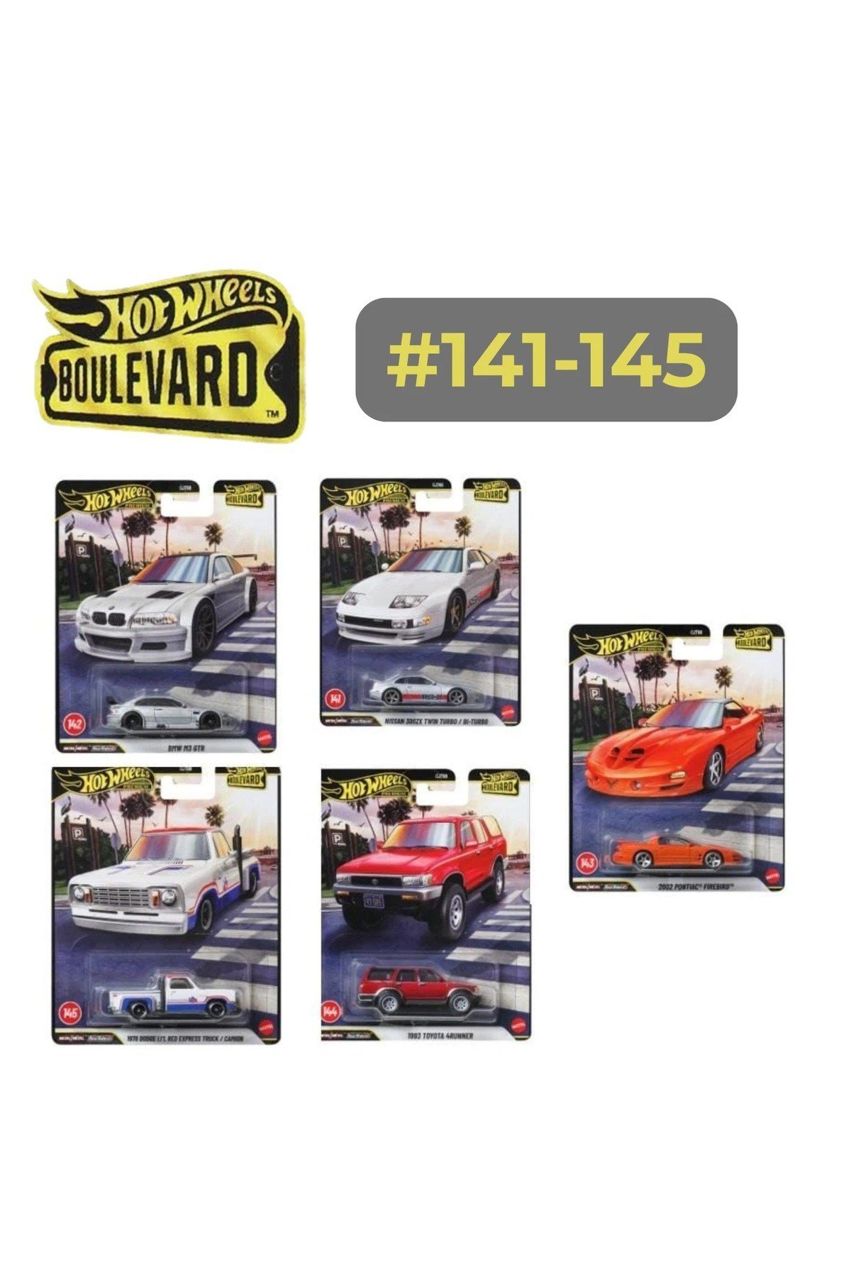 Boulevard Premium 2026 Mix 1 Set #141–145 1:64 Model Arabalar