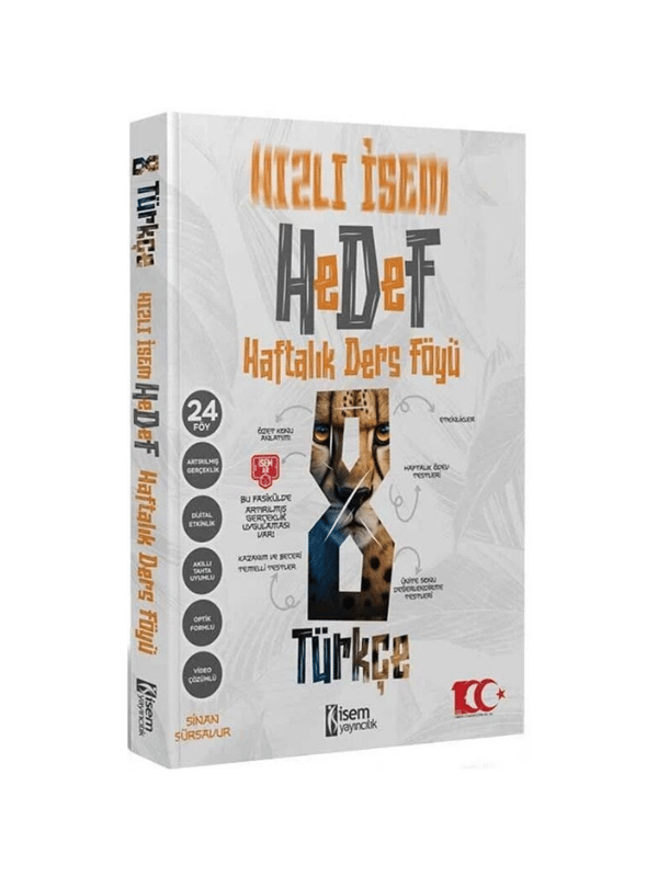 İsem Yayınları 8. Sınıf Hızlı İsem Türkçe Hedef Haftalık Ders Föyü