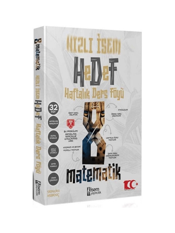 İsem Yayınları 8. Sınıf Hızlı İsem Matematik Hedef Haftalık Ders Föyü