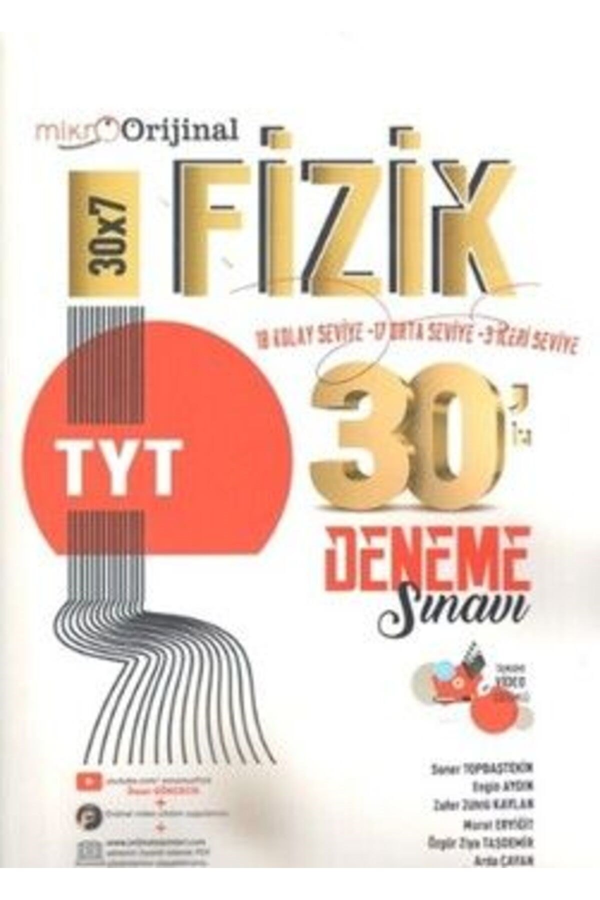 Mikro TYT Fizik 30 lu Deneme Sınavı Parlayan Proje Ayraç Hediye