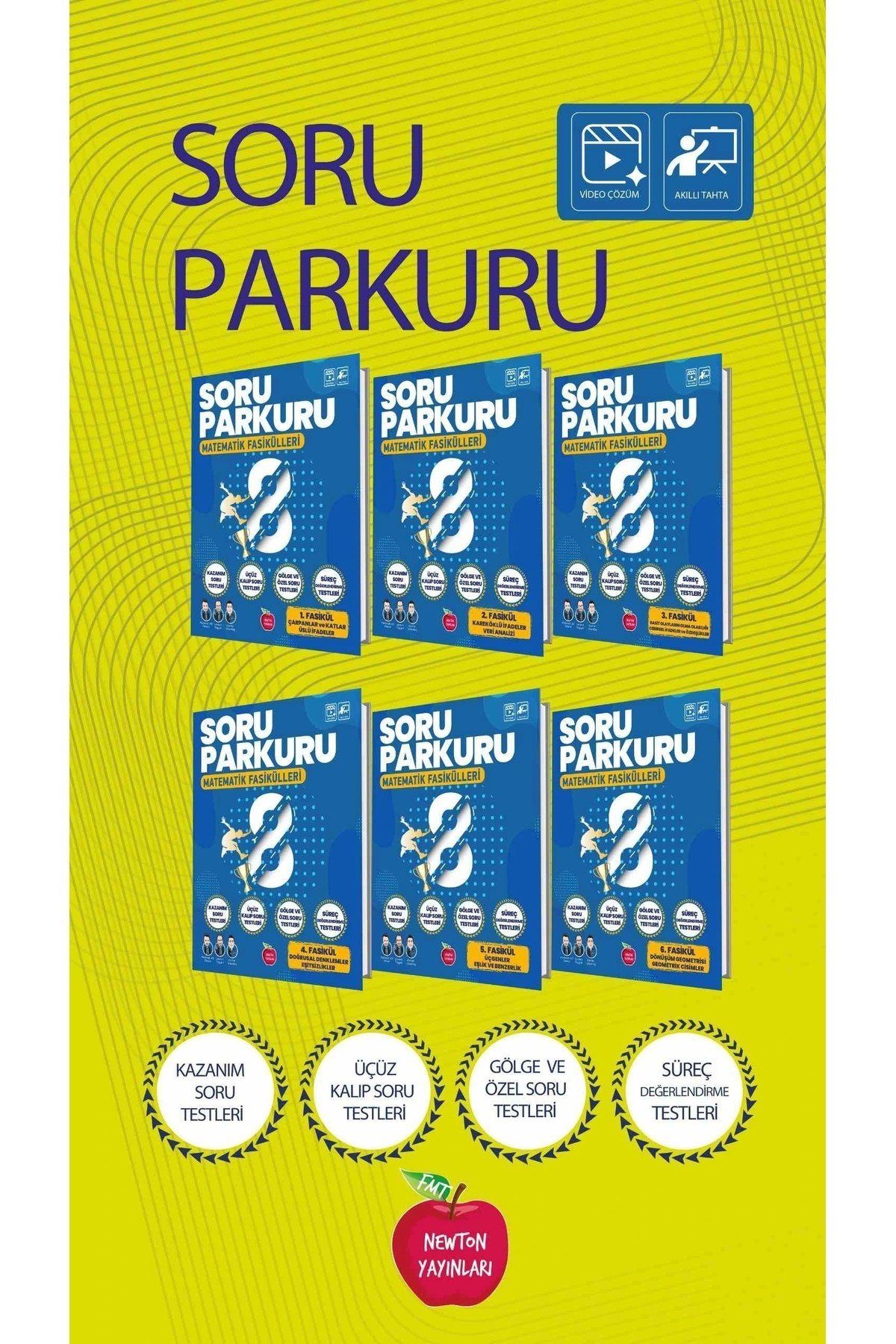 Newton 8. Sınıf Matematik Soru Parkuru Set