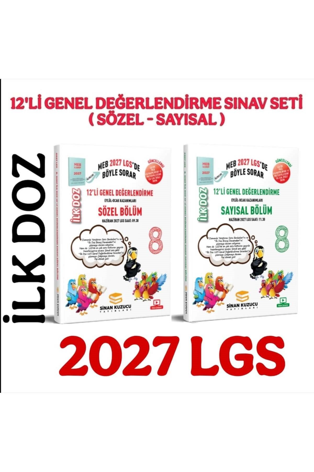 Sinan Kuzucu 2027 8. Sınıf İlk Doz 12`li Sayısal Sözel Genel Değerlendirme Sınavları