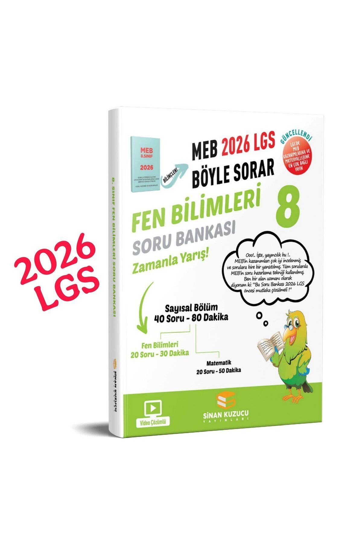 Sinan Yayınları 8. Sınıf Lgs Fen Bilimleri 2026 Soru Bankası