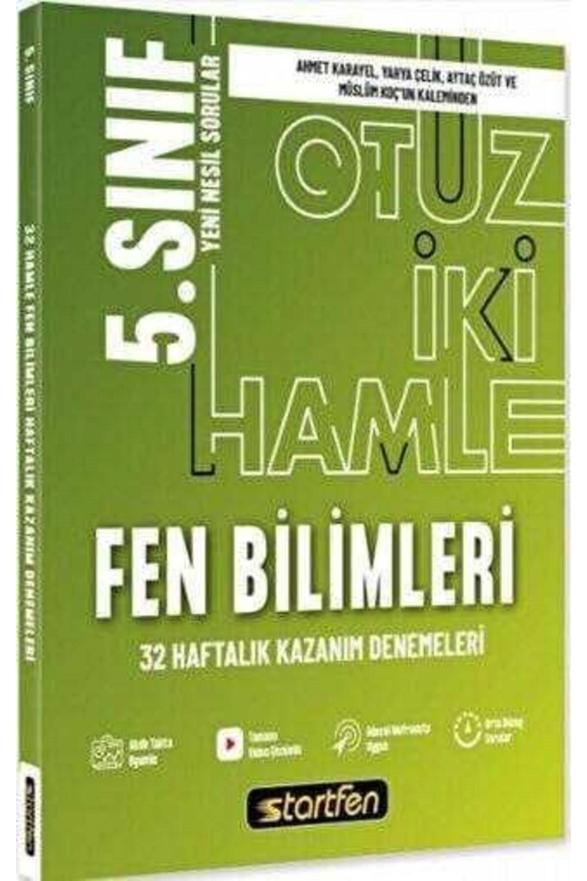 Startfen Yayınları 5. Sınıf Fen Bilimleri 32 Haftalık Kazanım Denemeleri