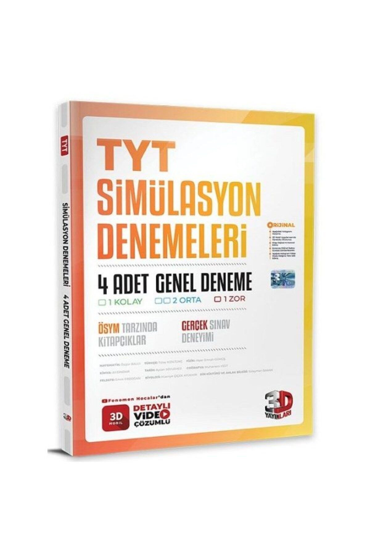 TYT 4'lü Simülasyon Genel Denemeleri
