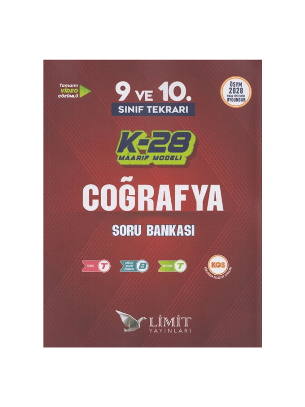 TYT 9. ve 10. Sınıf Tekrarı Coğrafya K-28 Maarif Model Soru Bankası Currently 0.00/512345