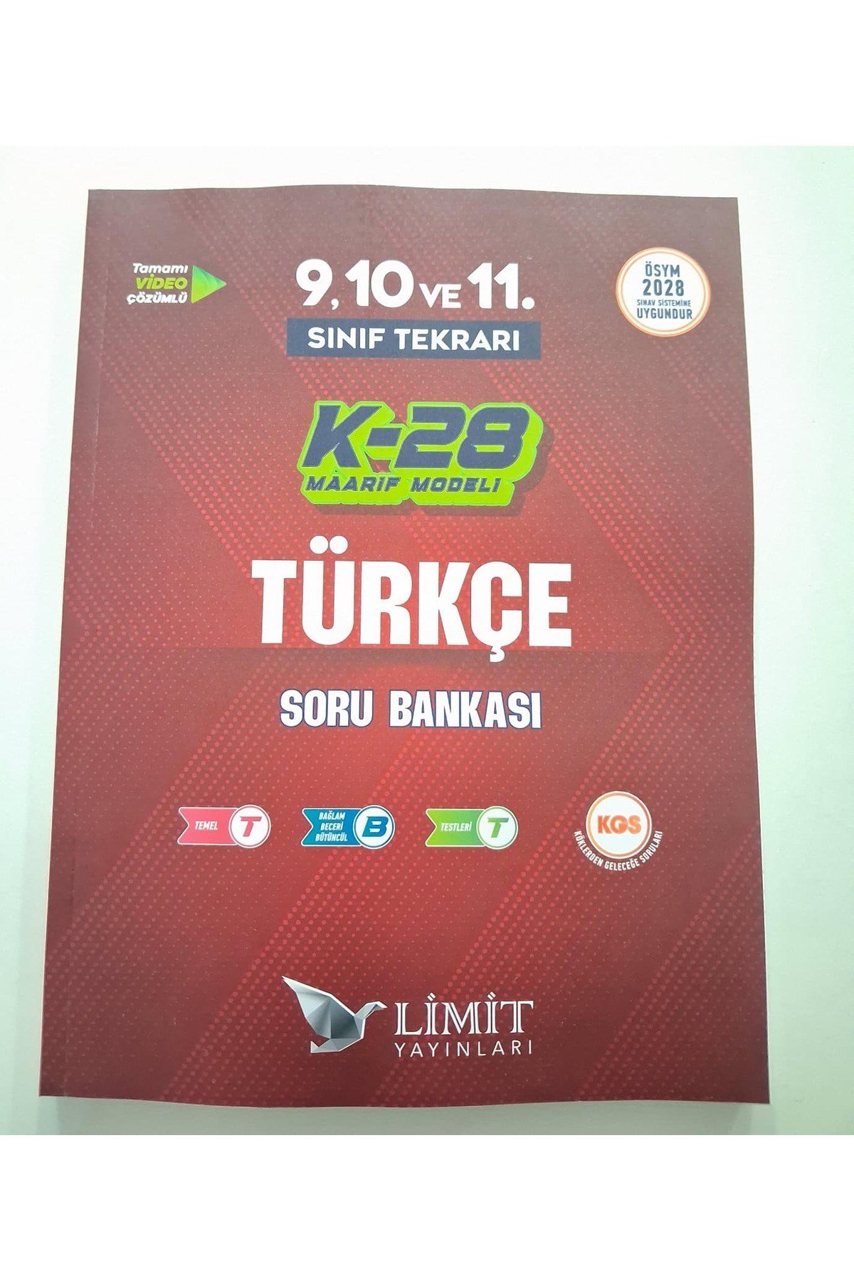 TYT TÜRKÇE SORU BANKAI 9. 10. VE 11.SINIF TEKRARI K-28 MAARİF MODEL LİMİT YAYAINLARI