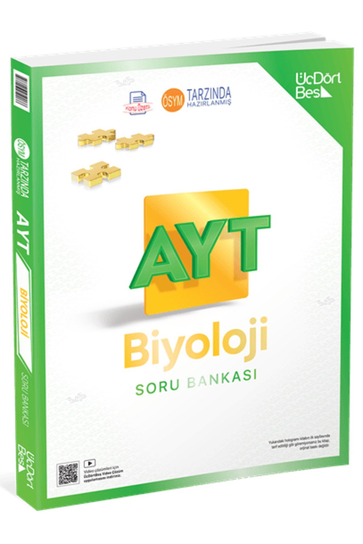 Üç Dört Beş 2026 Baskı YKS AYT Biyoloji Soru Bankası