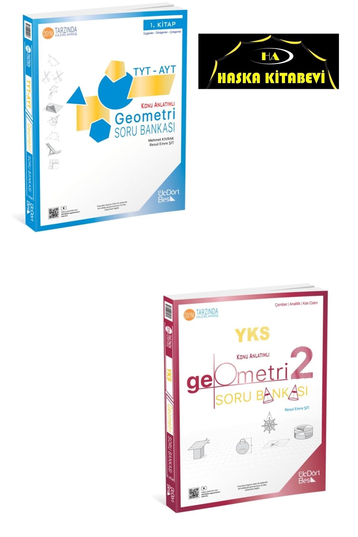 Üç Dört Beş Tyt-Ayt Geometri 1. Kitap Ve 2 Kitap Soru Bankası 2 Kitap-h2
