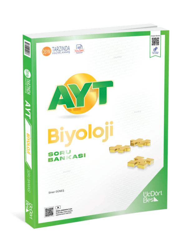 ÜÇDÖRTBEŞ AYT Biyoloji Konu Özetli Soru Bankası