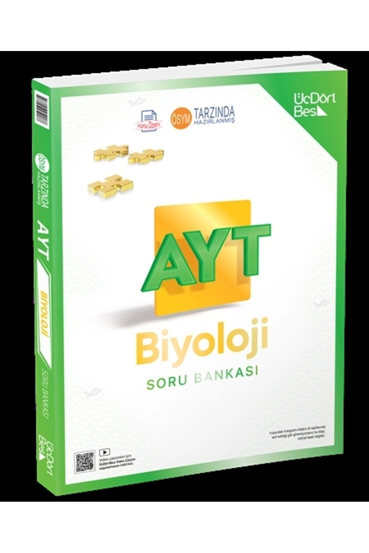 ÜçDörtBeş Yayınları AYT Biyoloji Soru Bankası Yeni