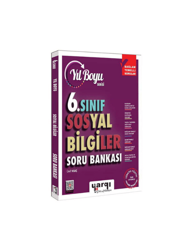 Yargı Ders Arkadaşım 6.Sınıf Yıl Boyu Sosyal Bilgiler Soru Bankası