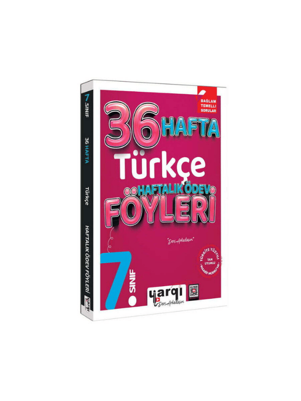 Yargı Ders Arkadaşım 7.Sınıf Türkçe 36 Haftalık Ödev Föyleri