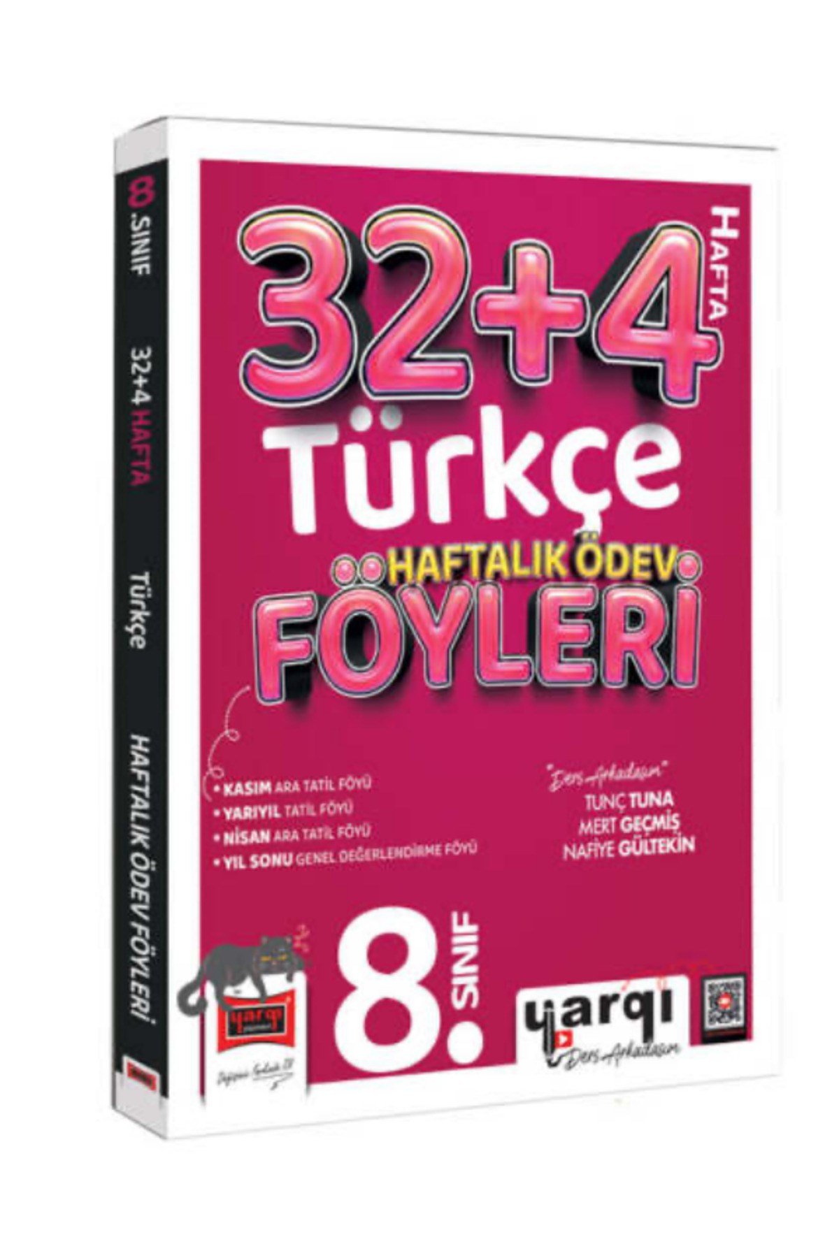 Yargı Ders Arkadaşım 8.Sınıf Türkçe 32+4 Haftalık Ödev Föyleri