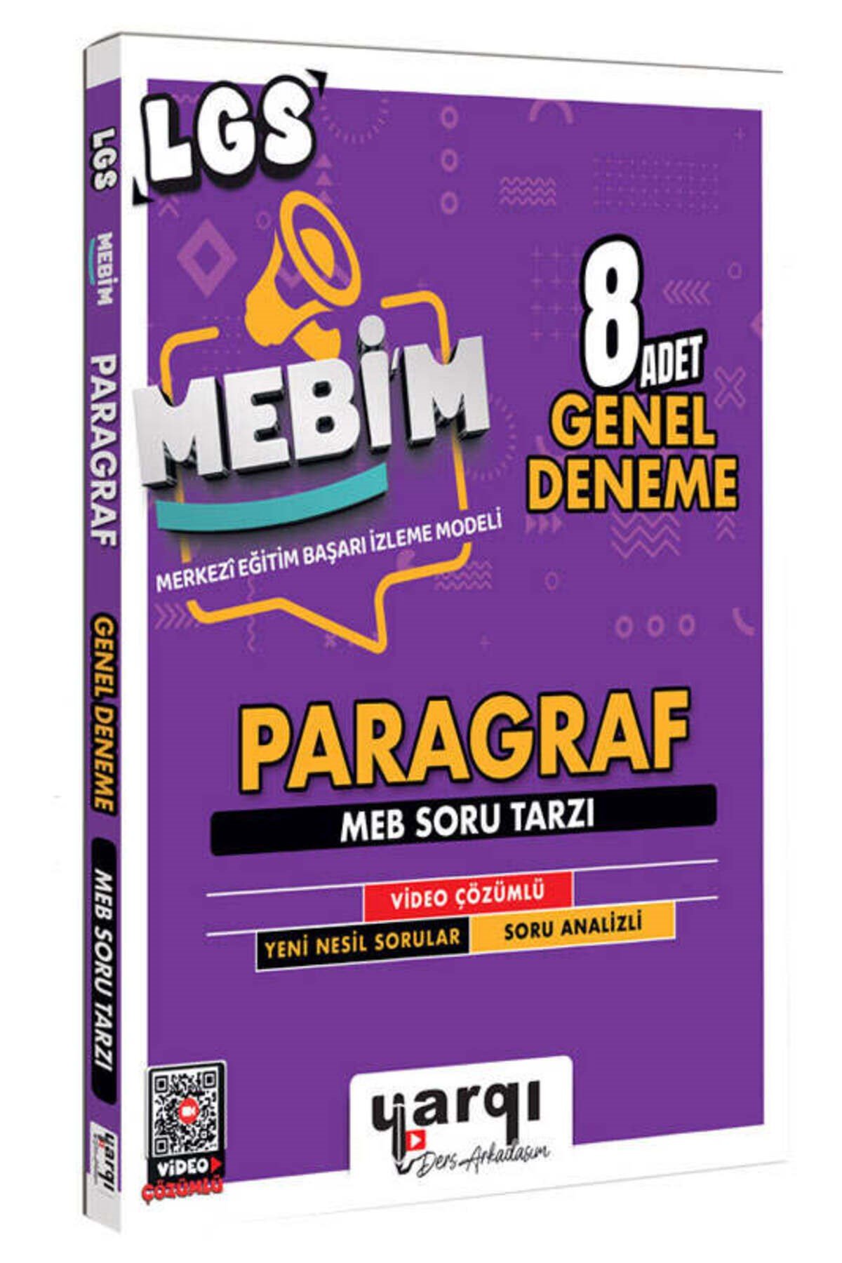 Yargı Ders Arkadaşım 8.Sınıf LGS MEBİM Paragraf 8 Adet Genel Deneme