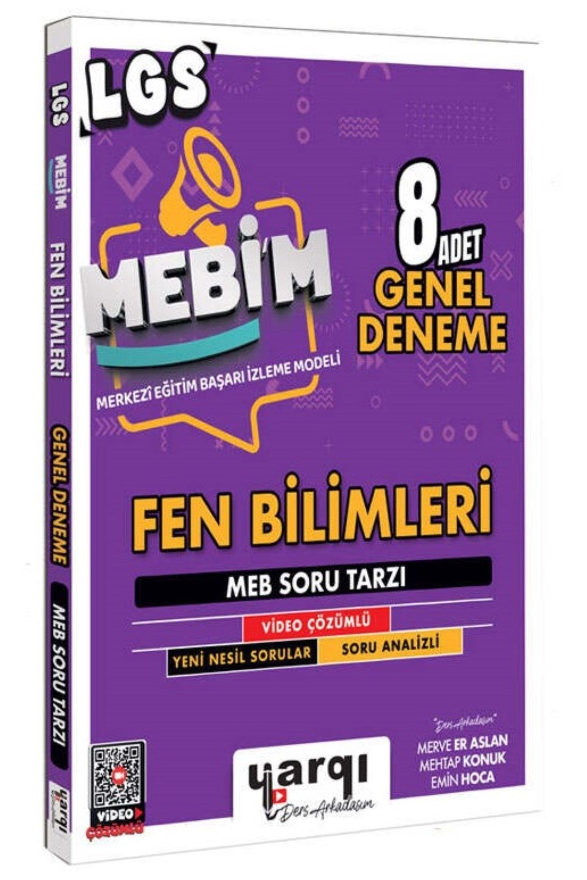 YARGI Ders Arkadaşım 8.Sınıf LGS Hazırlık MEBİM Denemeleri - FEN BİLİMLERİ 8 Adet Genel Deneme