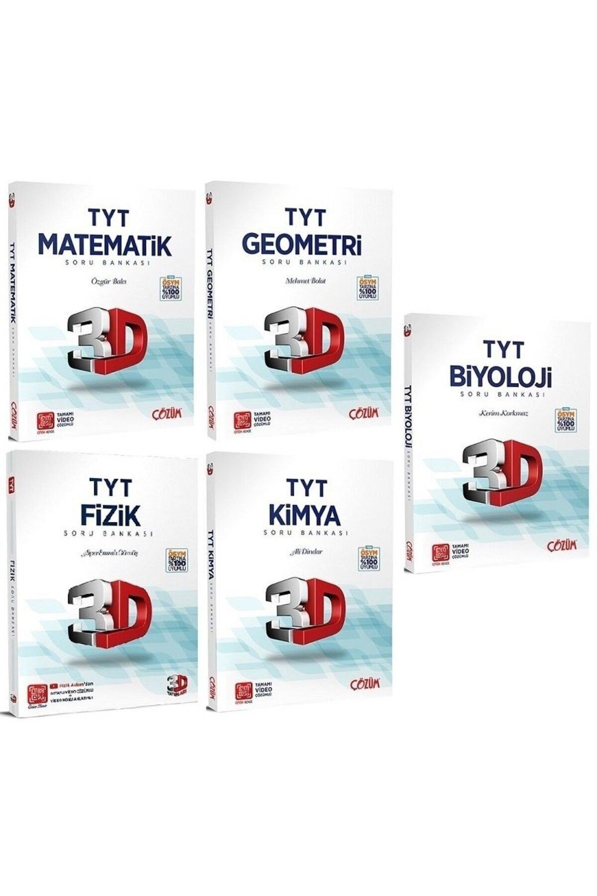 YKS TYT Sayısal Soru Bankası 5 li Set 3D Yayınları