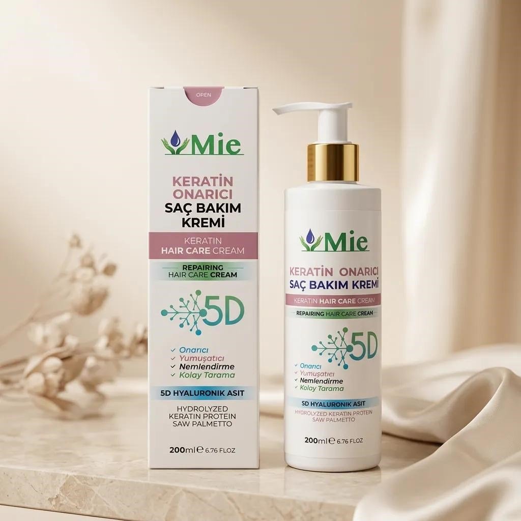Mie Keratin Onarıcı Saç Bakım Kremi