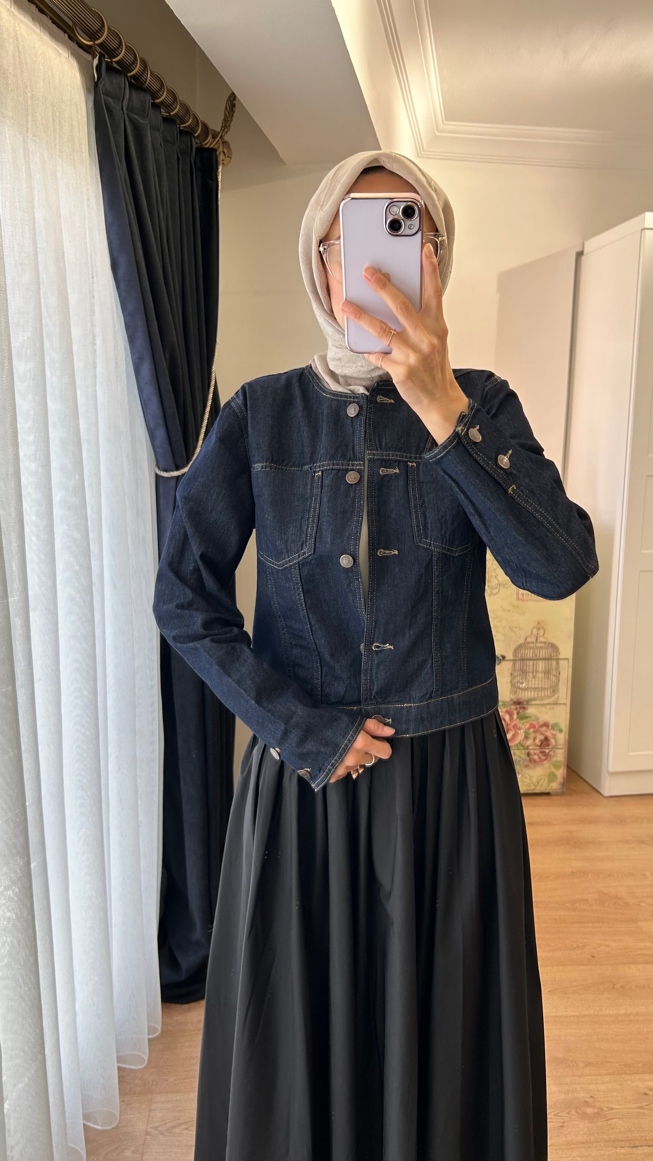 KISA JEAN CEKET