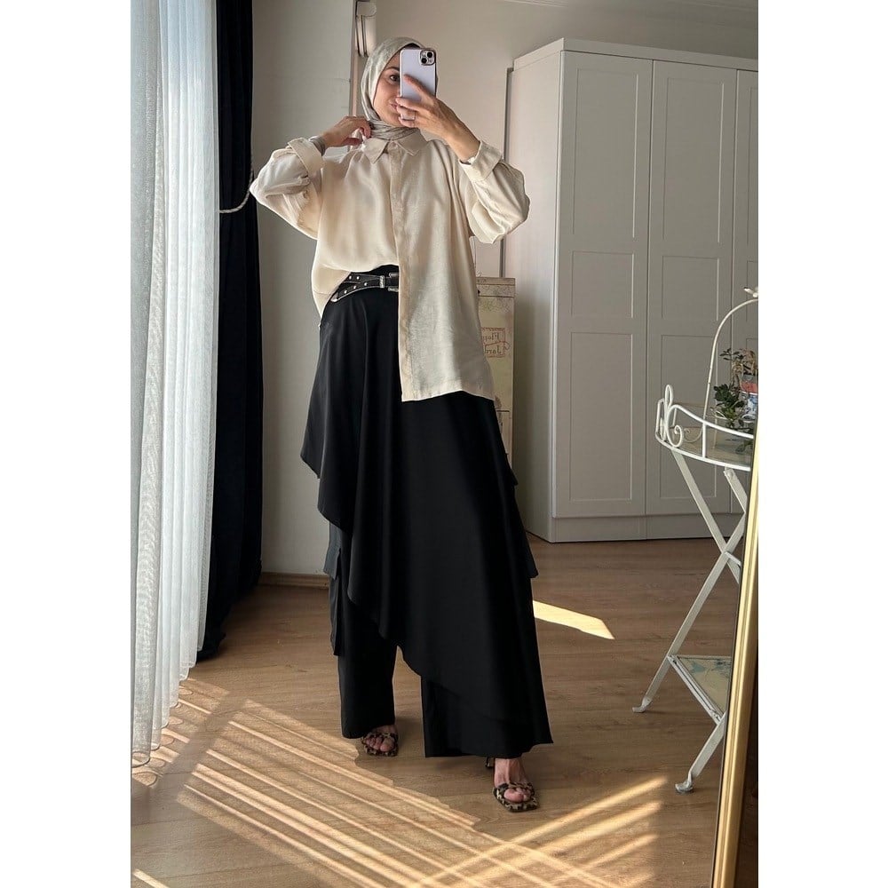 MARJİ TASARIM KAPAKLI PANTALON