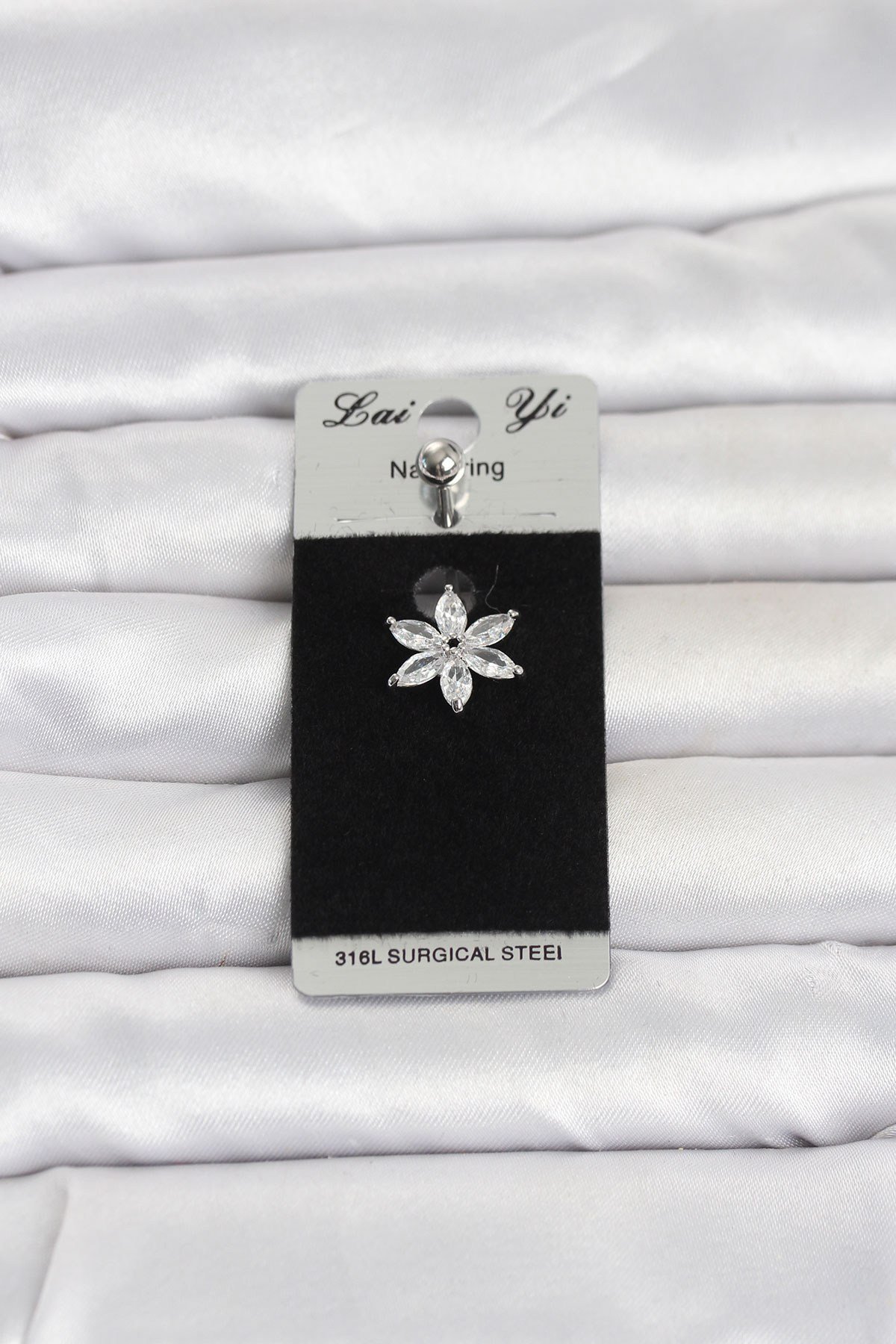 316L Cerrahi Çelik Lotus Model Göbek Piercing TJ-PR1378