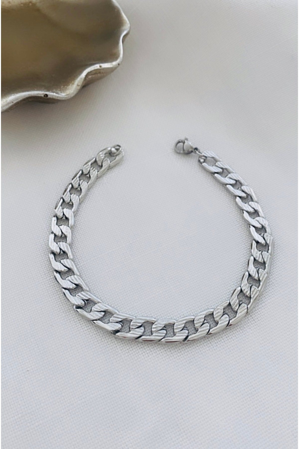 316 L Çelik Erkek Bileklik (Kalınlık : 8 mm)