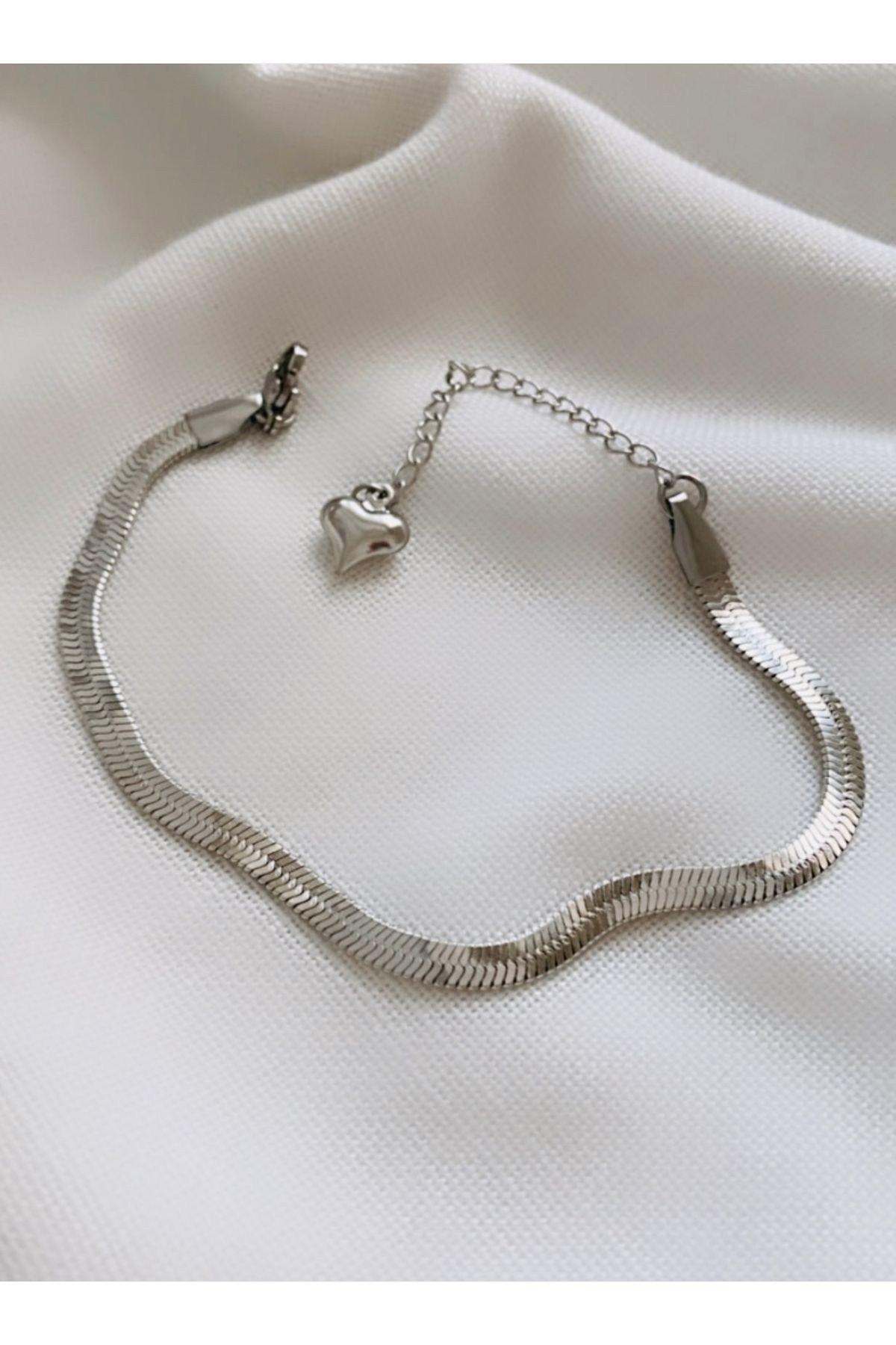 Çelik İtalyan Silver Zincir Bileklik
