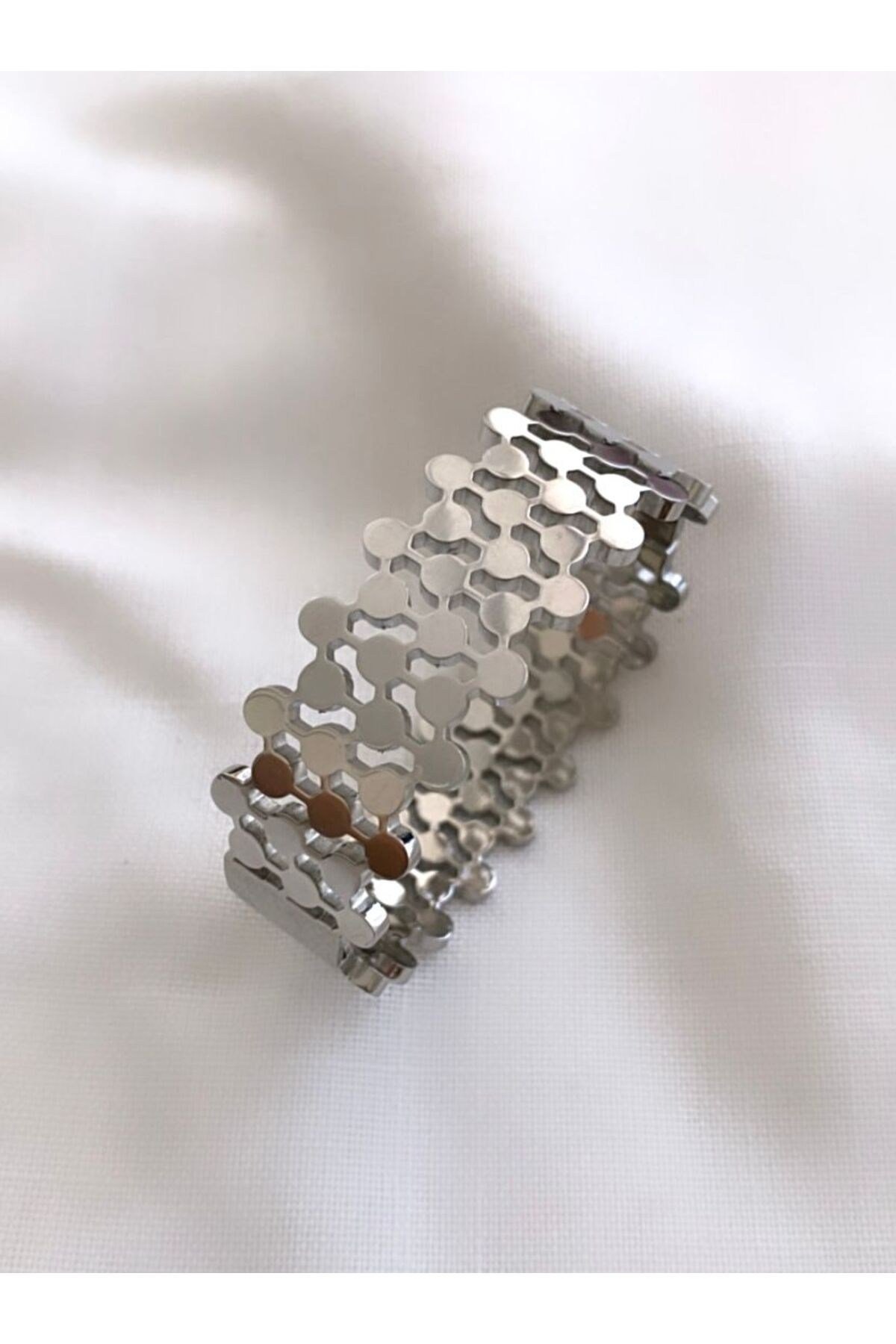 Çelik Kelepçe Bileklik (Kalınlık: 2 cm)