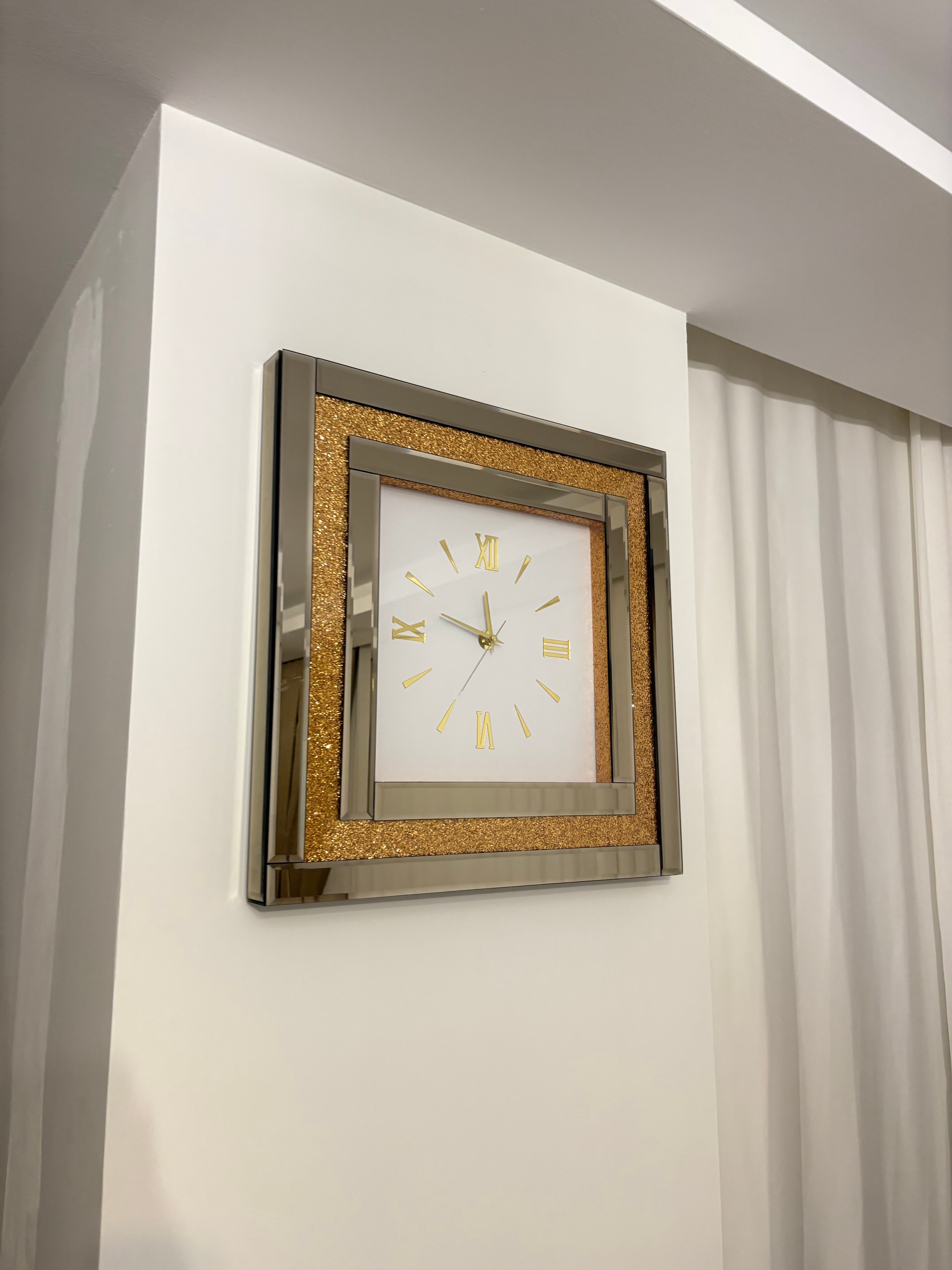 SİMLİ SAAT AYNALI GOLD