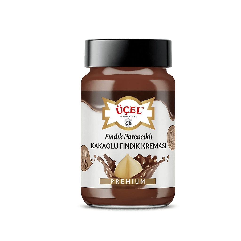 Üçel Kakaolu Fındık Kreması (Fındık Parçacıklı) 330gr