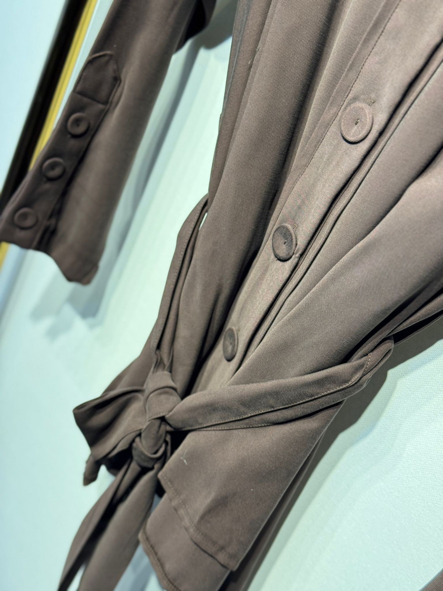 CEREMONY Beli Kuşaklı Boncuk İşlemeli Oversize Ceket