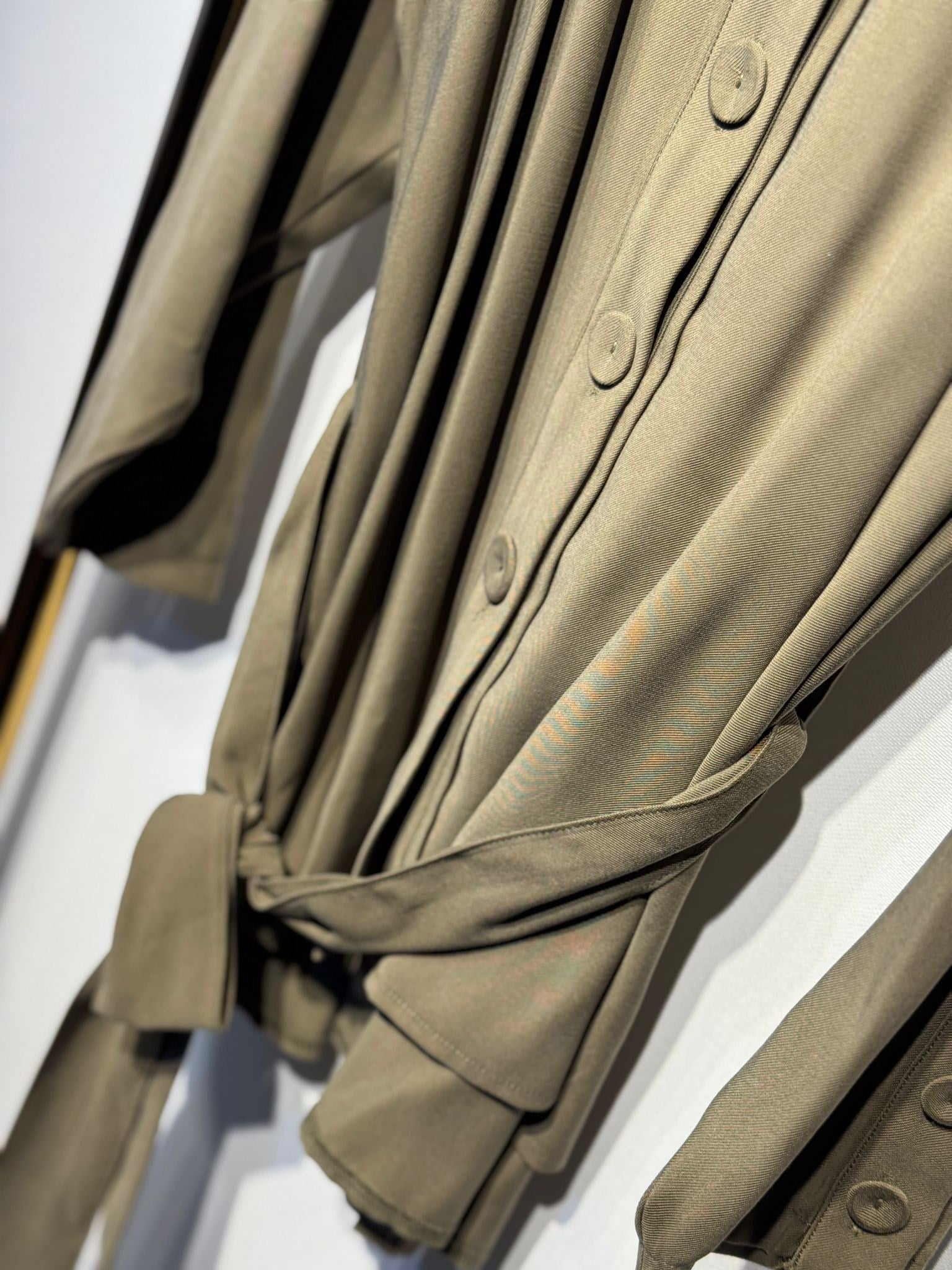 CEREMONY Beli Kuşaklı Boncuk İşlemeli Oversize Ceket