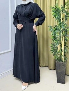 CEREMONY Omuzdan Pileli Dubai Gömlek Elbise