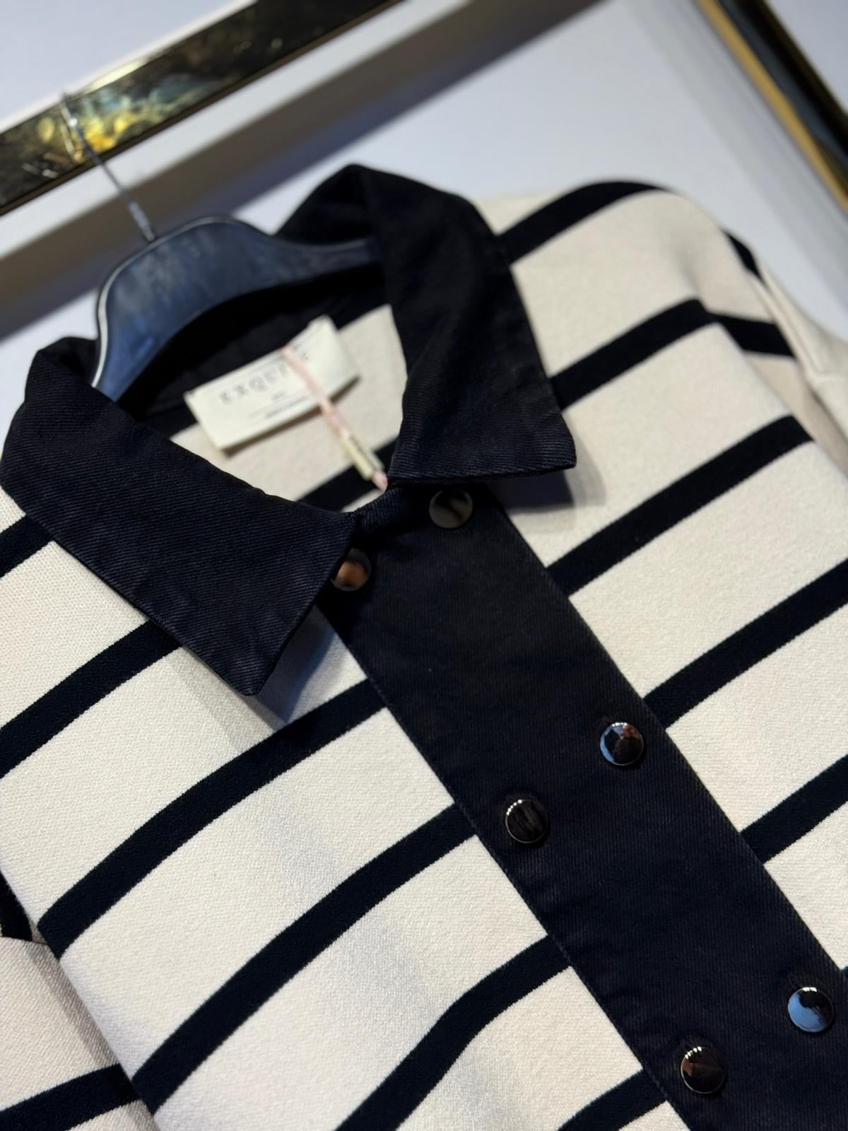 EXQUİSE Gaetan Triko Mix Jeans Hırka
