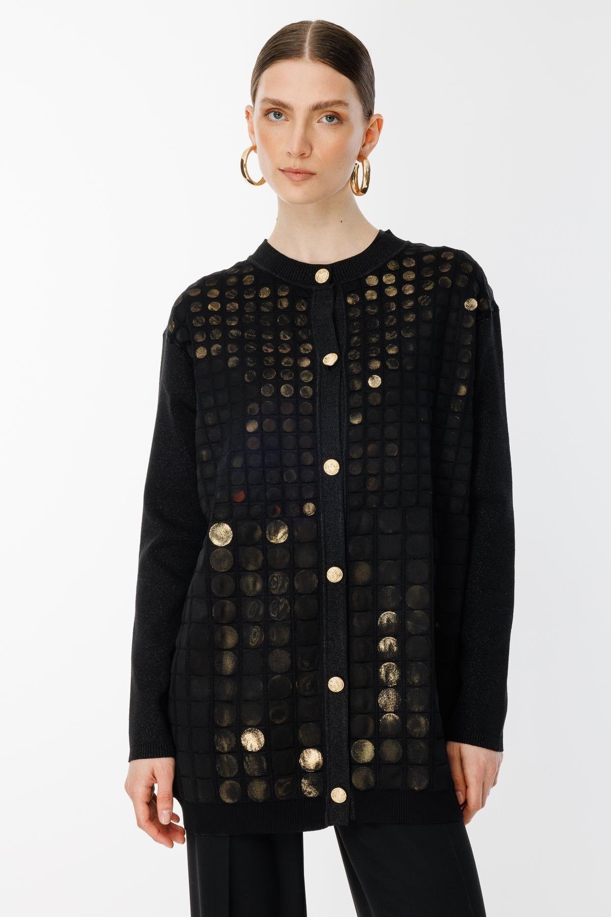 GHİSA Gold Monogram Detaylı Ceket