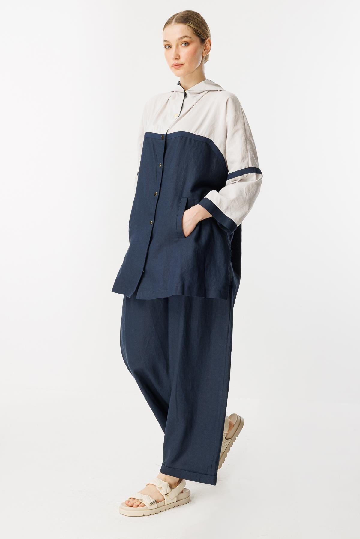 GHİSA Kapşonlu Çıtçıtlı Sweat Pantolon Takım
