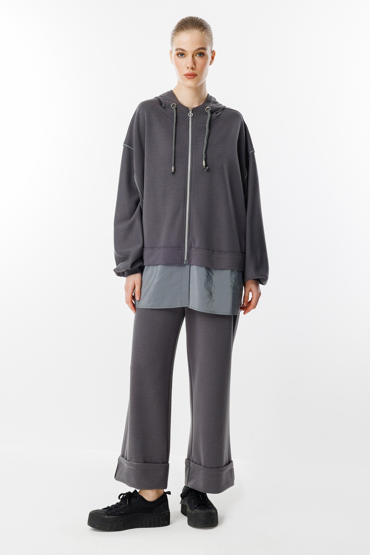 GHİSA Kapşonlu Sweat Pantolon Takım