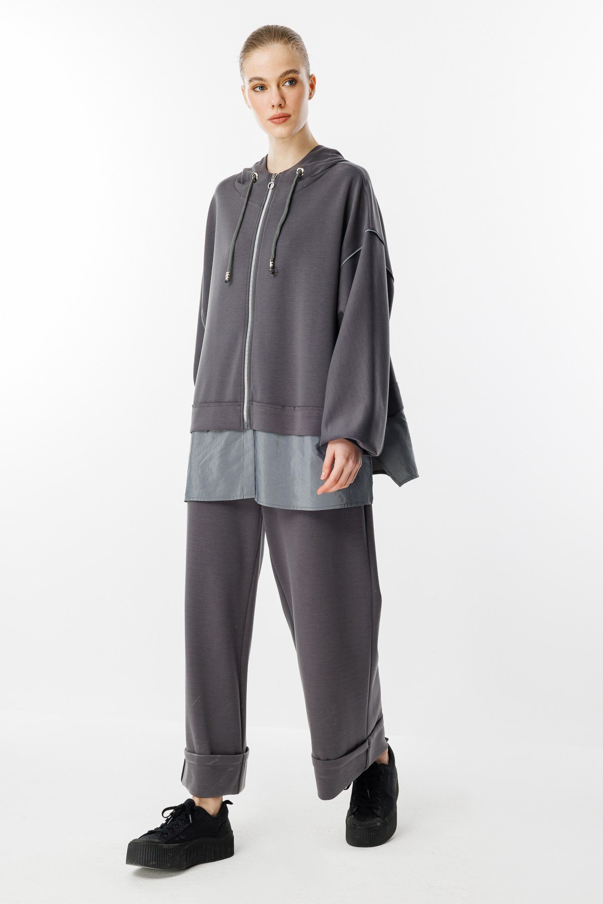 GHİSA Kapşonlu Sweat Pantolon Takım