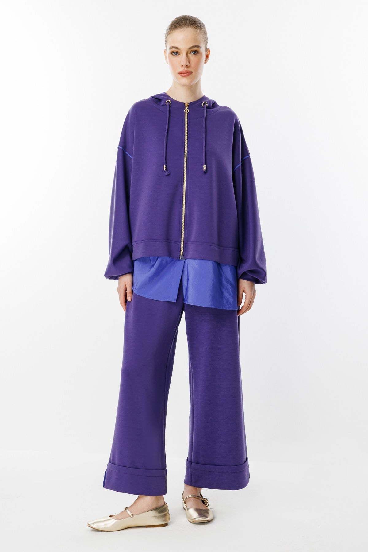 GHİSA Kapşonlu Sweat Pantolon Takım