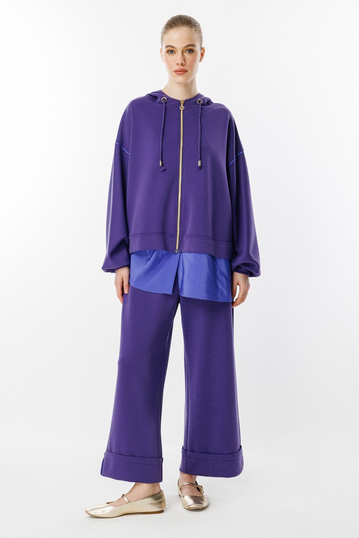 GHİSA Kapşonlu Sweat Pantolon Takım