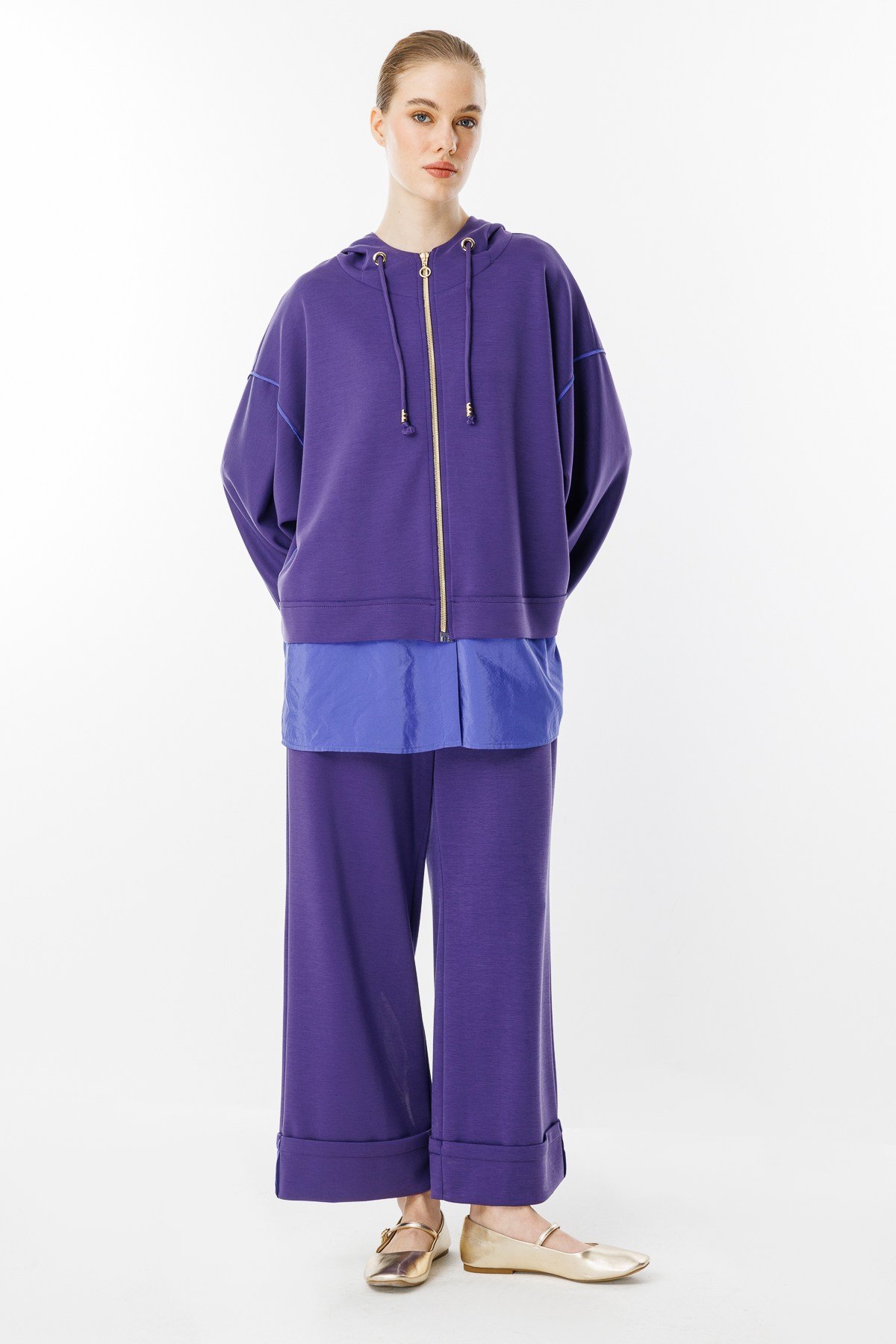 GHİSA Kapşonlu Sweat Pantolon Takım