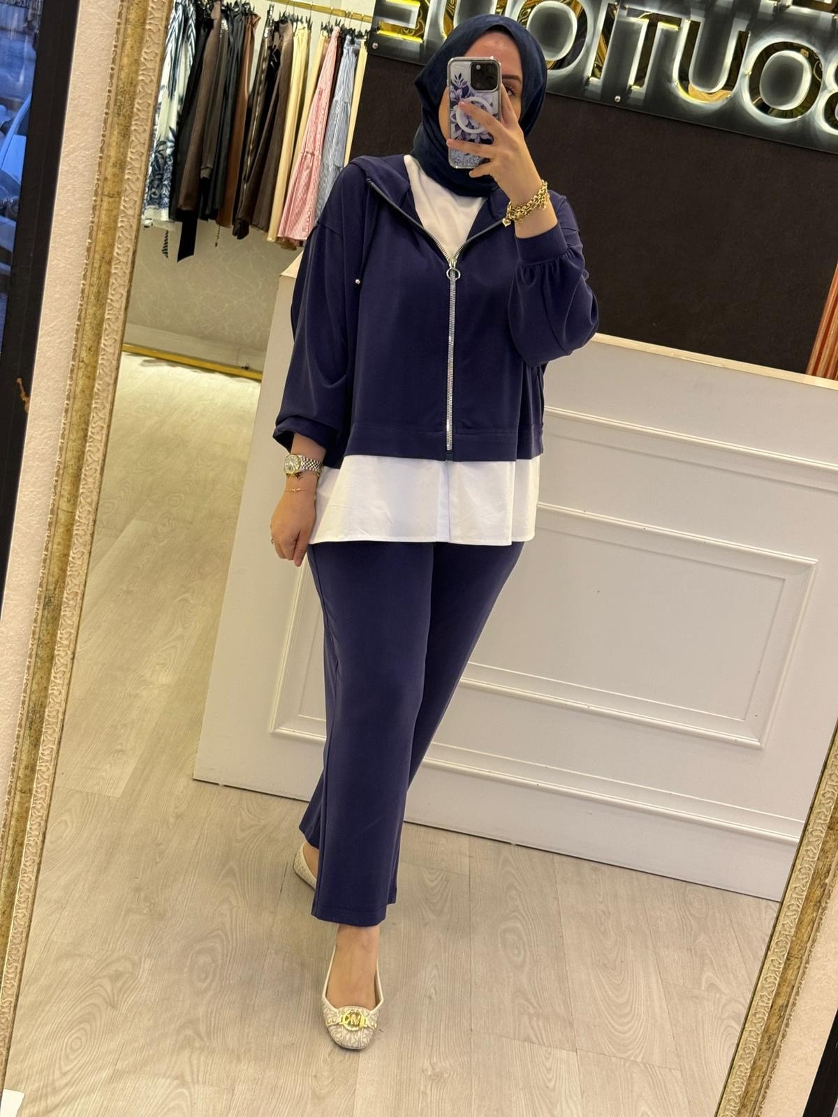 GHİSA Kapşonlu Sweat Pantolon Takım