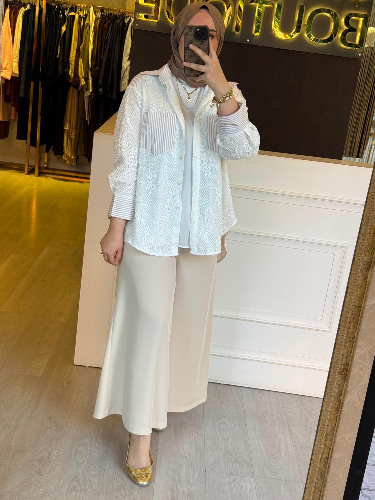 GHİSA Lines & Lace Gömlek