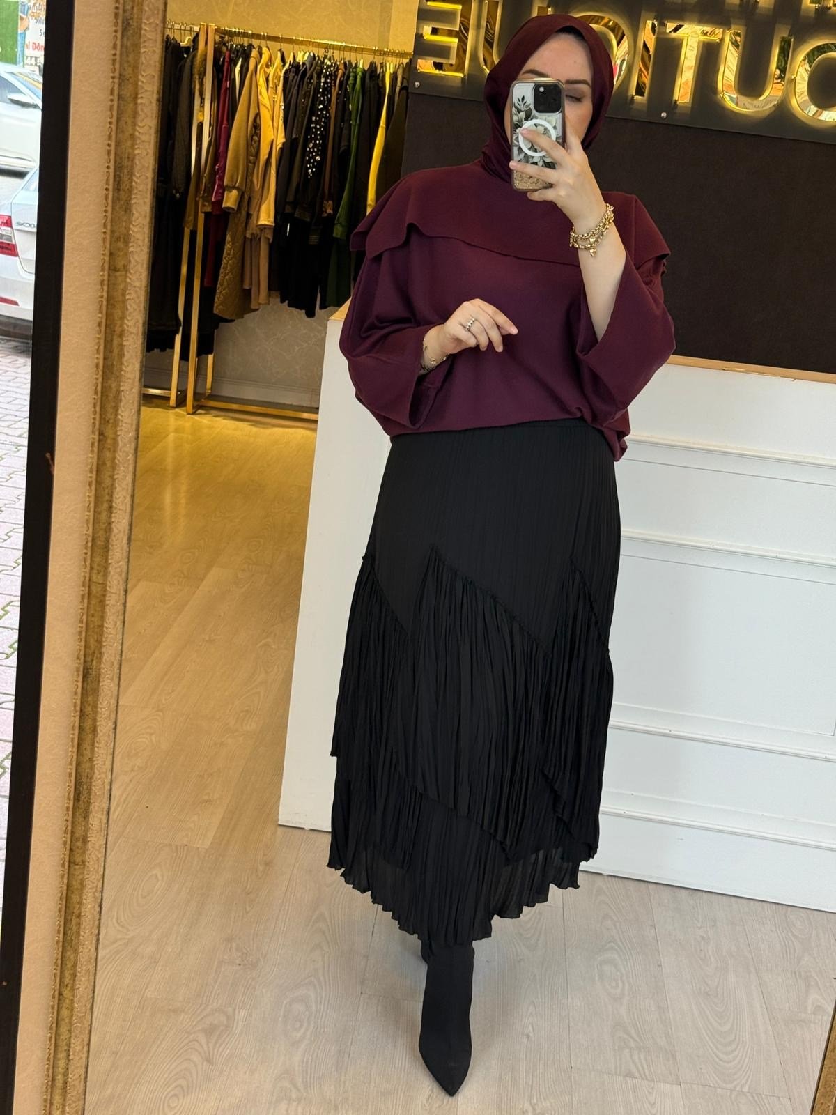 GHİSA Özel Tasarım Rahat Merserize Tunik