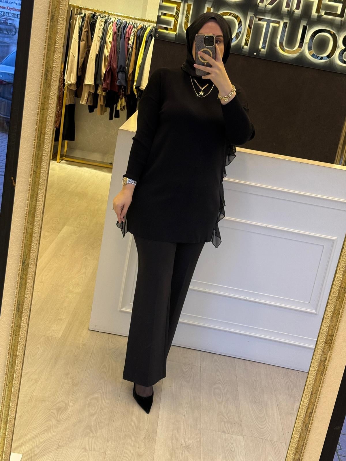 GHİSA Şifon Mix Merserize Rahat Tunik
