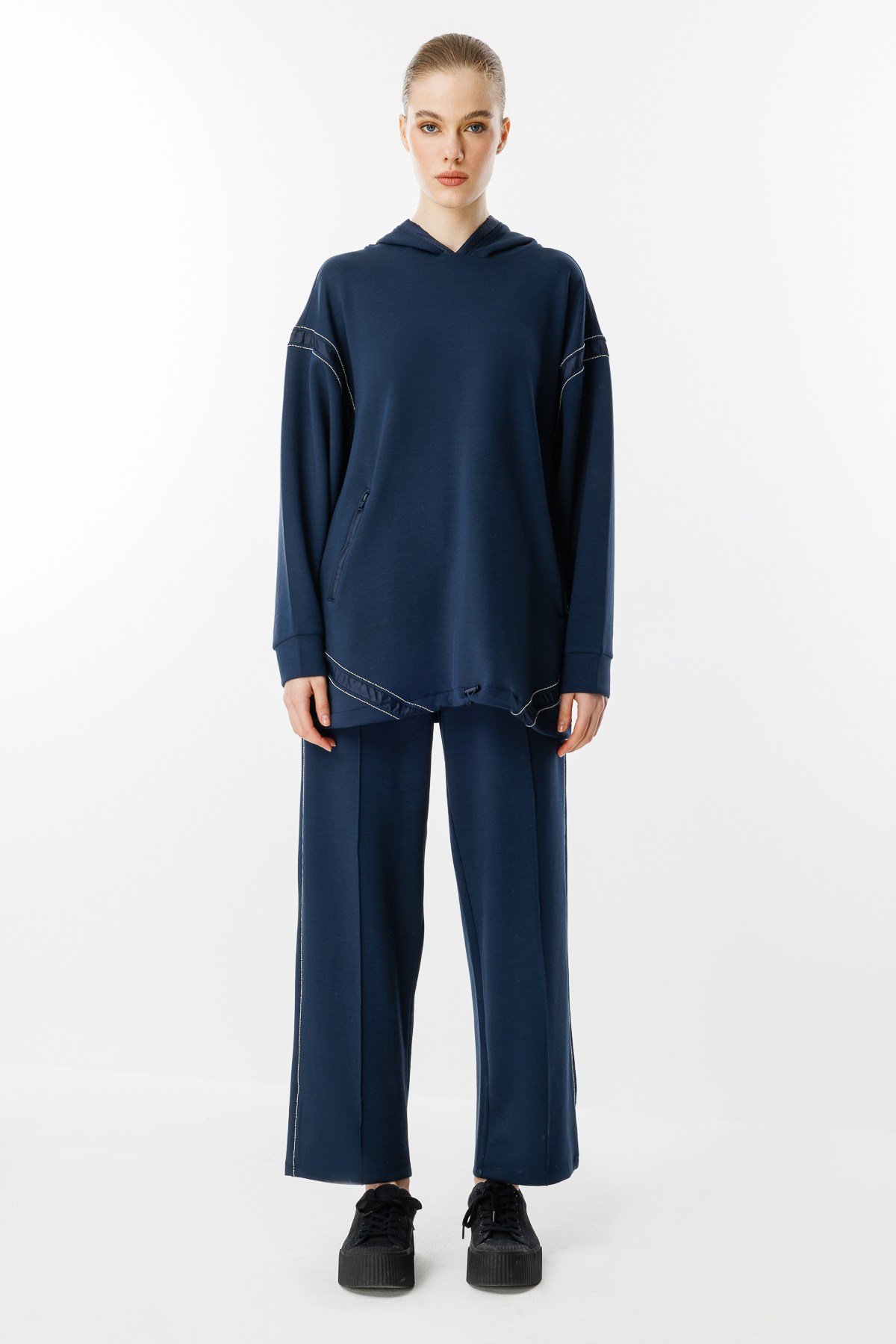 GHİSA Taş Detaylı Sweatshirt Pantolon Takım