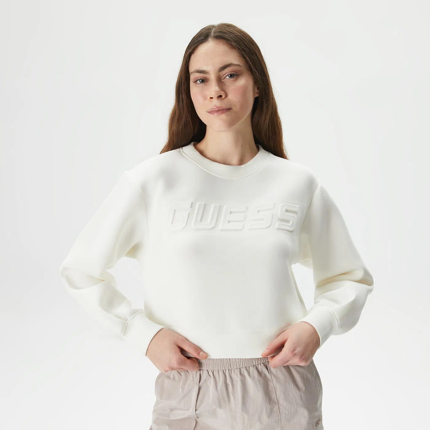 GUESS Gofre Logo Sweatshirt