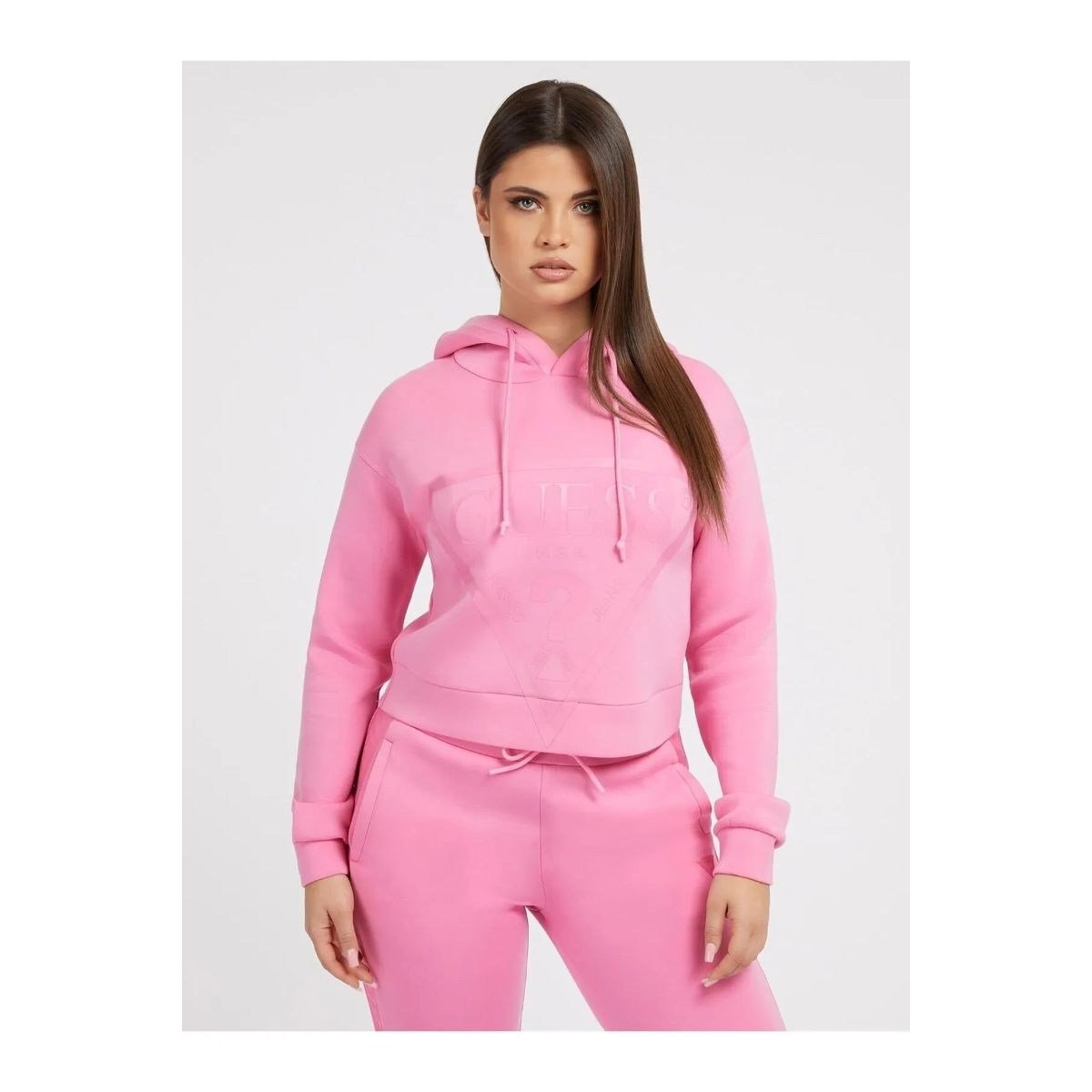 GUESS Önde üçgen logolu scuba sweatshirt